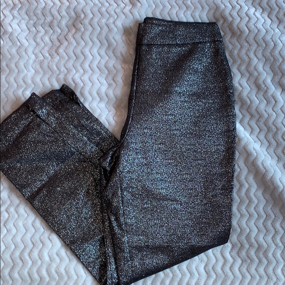 sparkly black pants